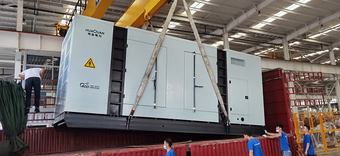 華全房地產(chǎn)業(yè)用靜音柴油發(fā)電機(jī)組生產(chǎn)完成，安裝調(diào)試